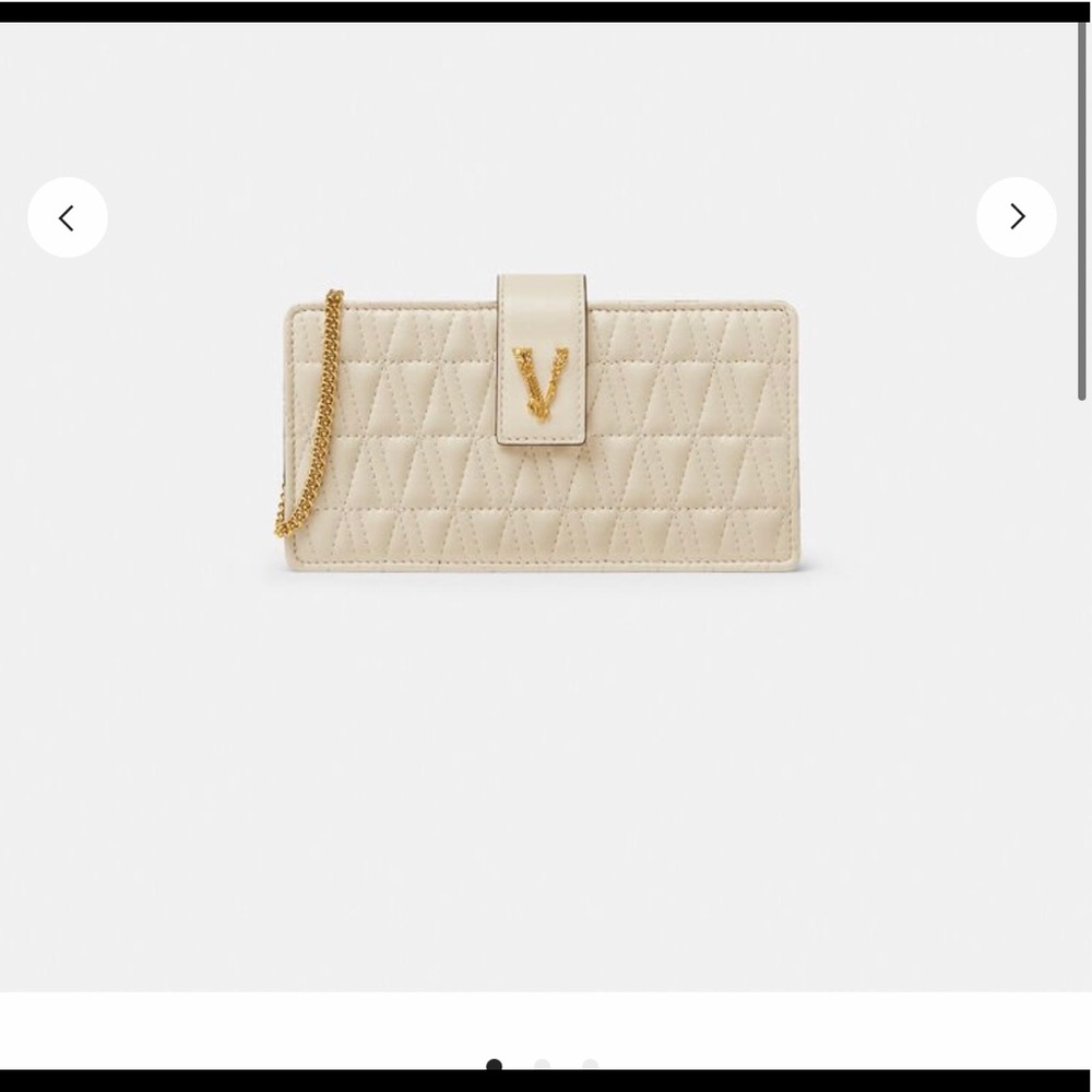 Versace virtus mini bag, nude